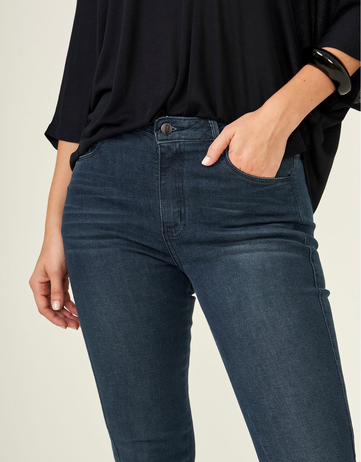 Calça Jeans Skinny Megaflex - Denim Escuro