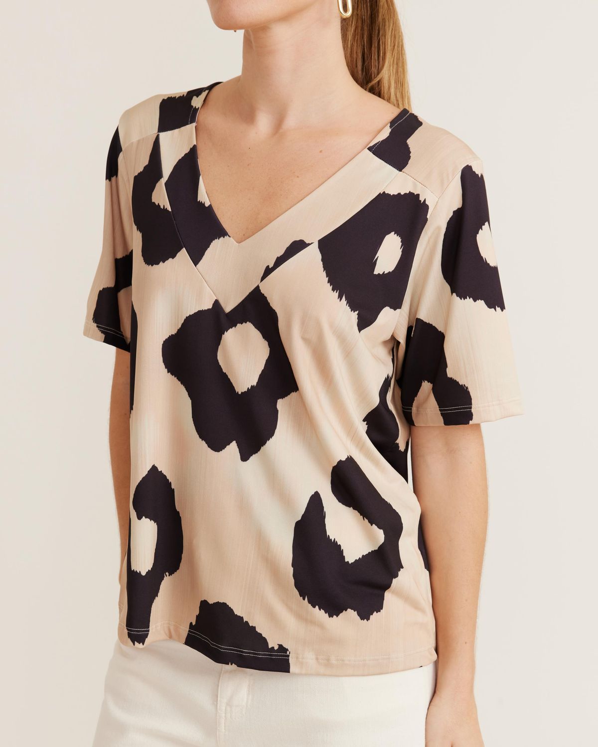 Blusa Estampada Toulouse - Areia