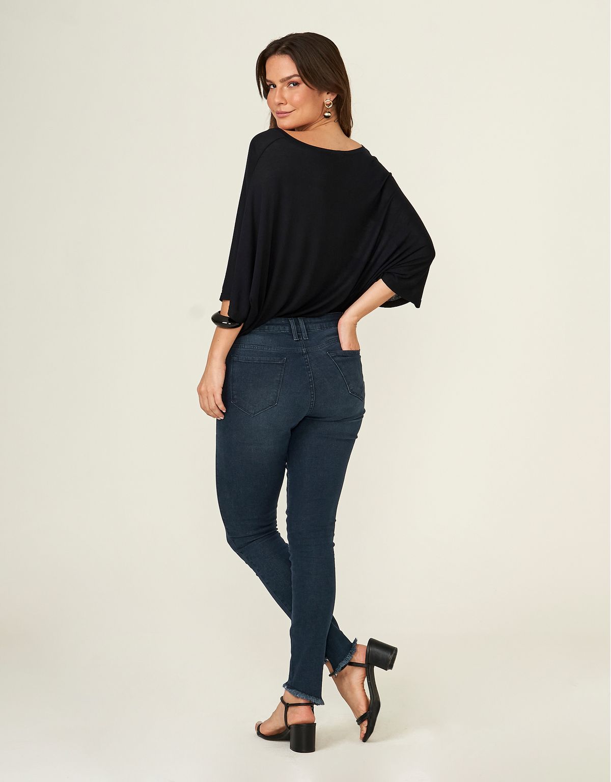 Calça Jeans Skinny Megaflex - Denim Escuro