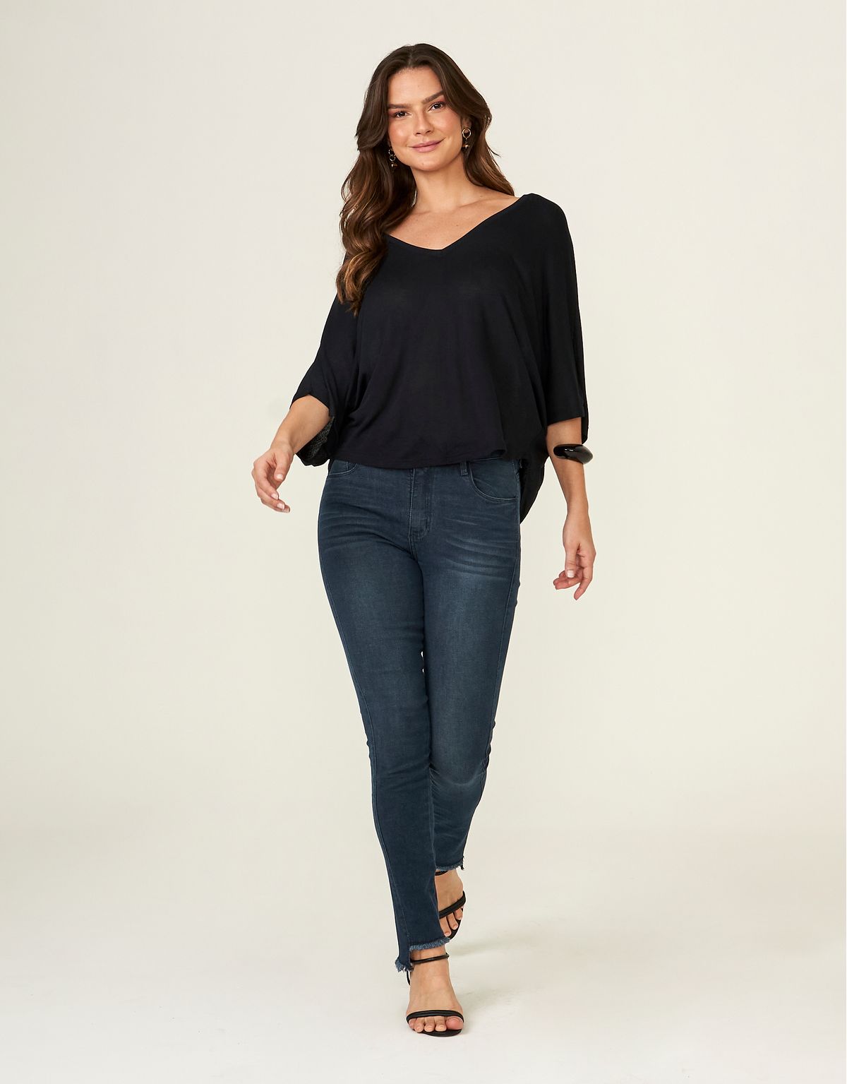 Calça Jeans Skinny Megaflex - Denim Escuro